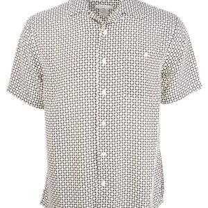 Marquis Ecru Regular Collar Short Sleeve Shirt-0