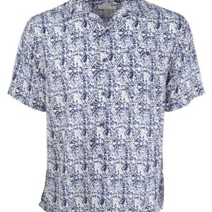 Marquis Navy Regular Collar Short Sleeve Shirt-0