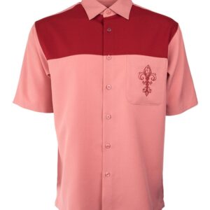 Marquis Dusty Rose Regular Collar Short Sleeve Shirt-0