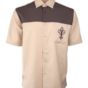 Marquis Sand Regular Collar Short Sleeve Shirt-0