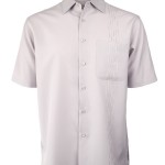 Marquis Silver Regular Collar Short Sleeve Shirt-0