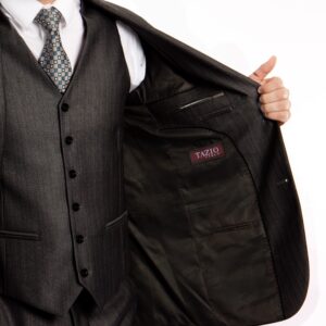 Navy Tailored Fit Two Button Suit-11222