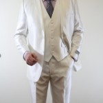 Ivory Ultra Slim Fit Two Button 3-Piece Suit