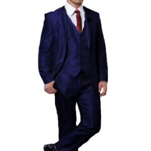 Blue Ultra Slim Fit Two Button 3-Piece Suit