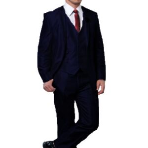 Navy Ultra Slim Fit Two Button 3-Piece Suit