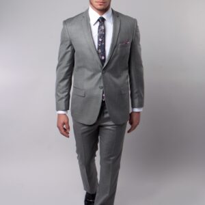 Earth Tan Shark Skin Two Button Ultra Slim Fit Suit