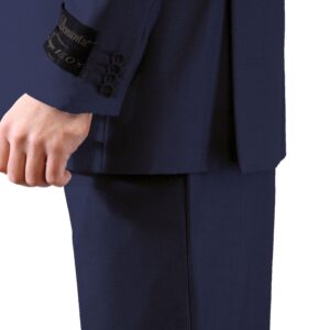 Indigo Modern Fit Two Button Suit Cuff
