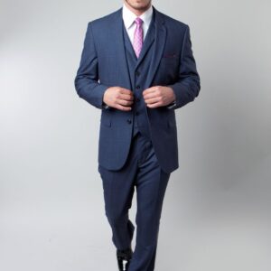 Blue Two Button Modern Fit 3-Piece Suit