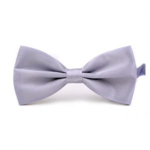 Silver Bow Tie