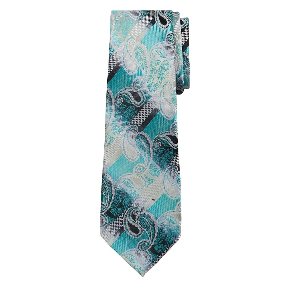Classic Width Blue Patterned Tie