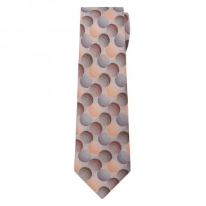 Classic Width Orange Patterned Tie