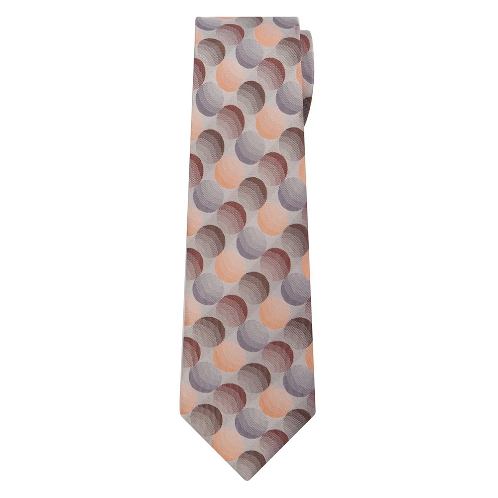 Classic Width Orange Patterned Tie