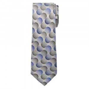 Classic Width Gray Patterned Tie