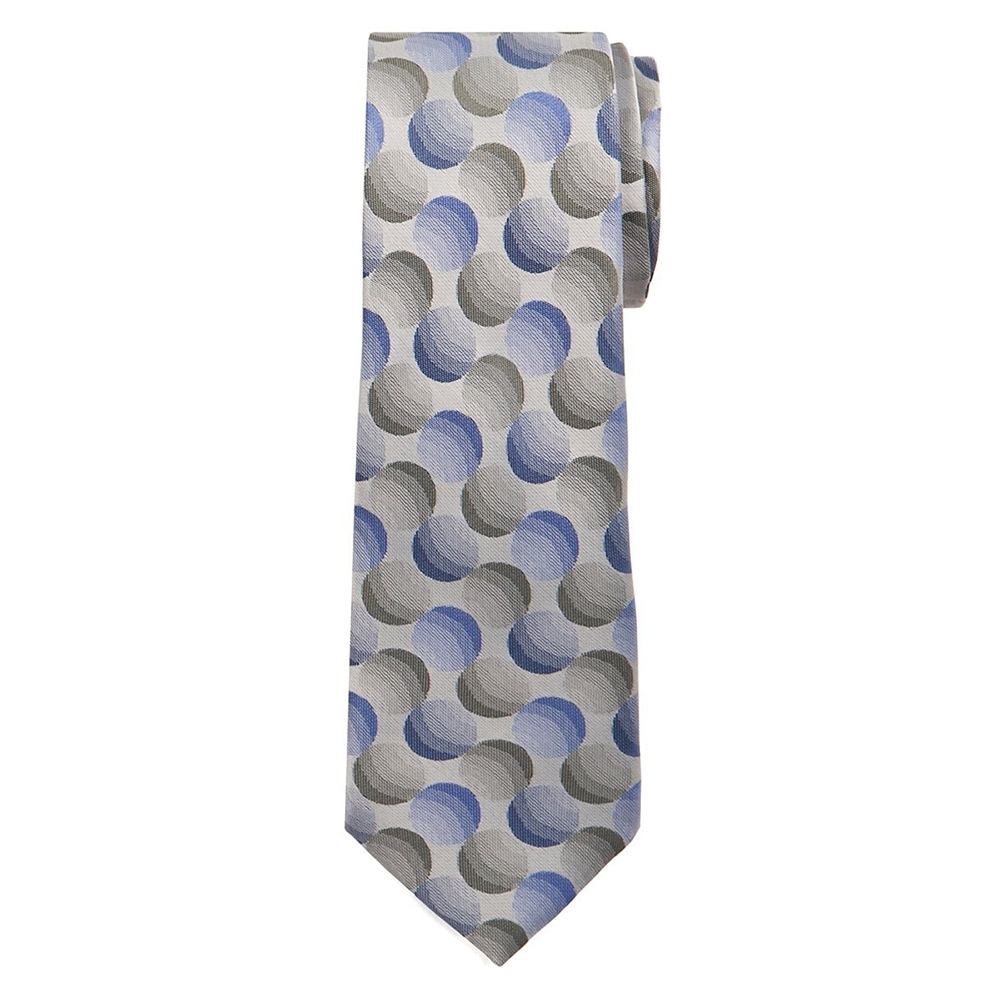 Classic Width Gray Patterned Tie