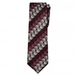 Marquis Classic Width Purple and Gray Diagonal Circle Pattern Tie