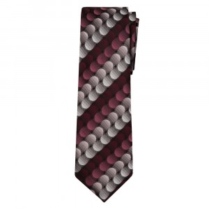 Marquis Classic Width Purple and Gray Diagonal Circle Pattern Tie