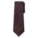 Marquis Classic Width Black Tie with Diagonal Red Squares