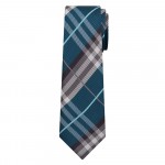 Marquis Classic Width Turquoise Checkered Pattern Tie