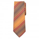 Classic Width Orange Patterned Tie