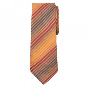 Classic Width Orange Patterned Tie