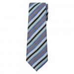 Classic Width Blue Patterned Tie