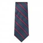 Marquis Classic Width Blue Purple and Red Diagonal Patterned Tie