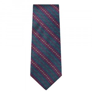 Marquis Classic Width Blue Purple and Red Diagonal Patterned Tie