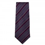 Marquis Classic Width Purple Diagonal Patterned Tie