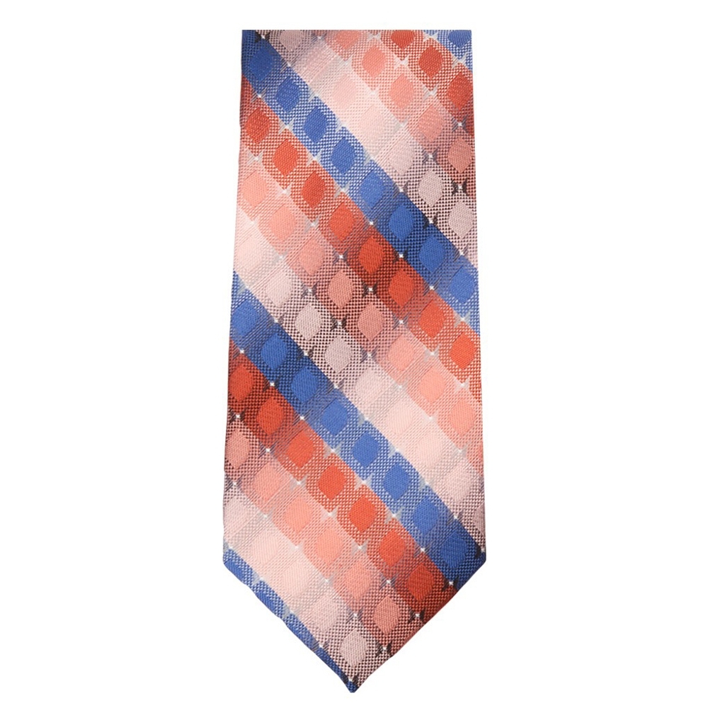 Marquis Classic Width Multi Colored Blue Red Orange White Patterned Tie