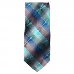 Classic Width Blue Patterned Tie
