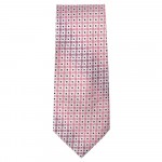 Marquis Classic Width Pink Circle Patterned Tie