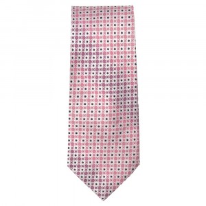 Marquis Classic Width Pink Circle Patterned Tie