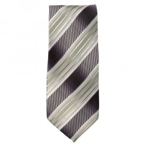 Marquis Classic Width Gray and Cream Patterned Tie
