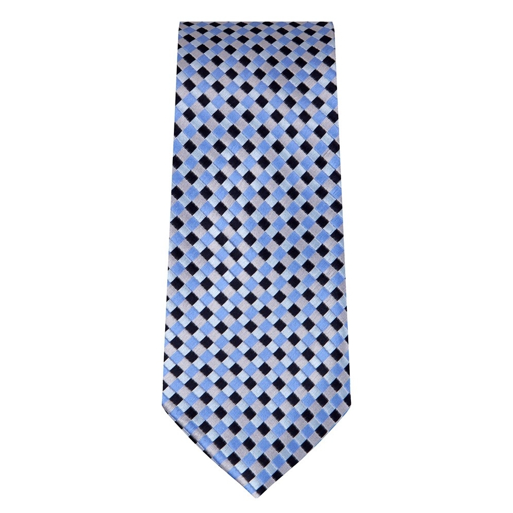 Marquis Slim Width Blue Diagonal Woven Patterned Tie
