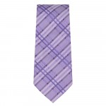 Marquis Slim Width Violet Tie with Diagonal Stripe Pattern