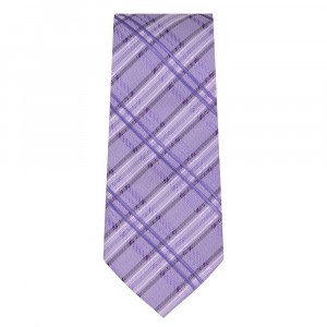 Marquis Slim Width Violet Tie with Diagonal Stripe Pattern