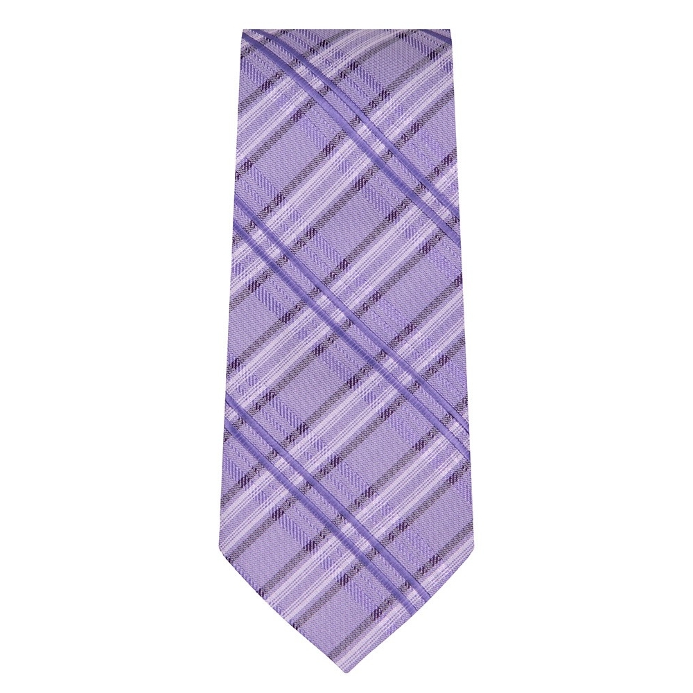 Marquis Slim Width Violet Tie with Diagonal Stripe Pattern