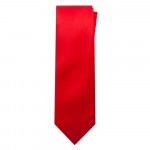 Marquis Classic Width Solid Bright Red Tie