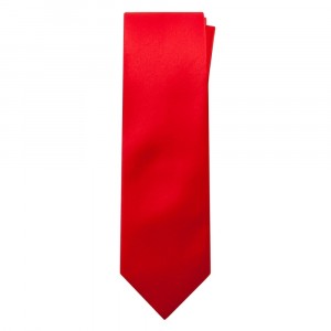 Marquis Classic Width Solid Bright Red Tie