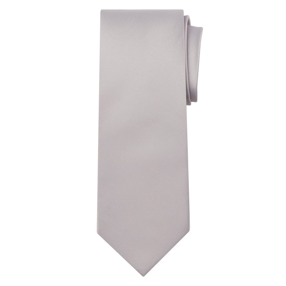 Marquis Classic Width Solid Silver Tie