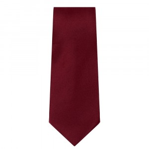 Marquis Slim Width Solid Burgundy Tie