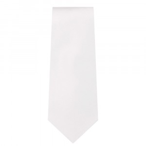 Marquis Slim Width Solid White Tie