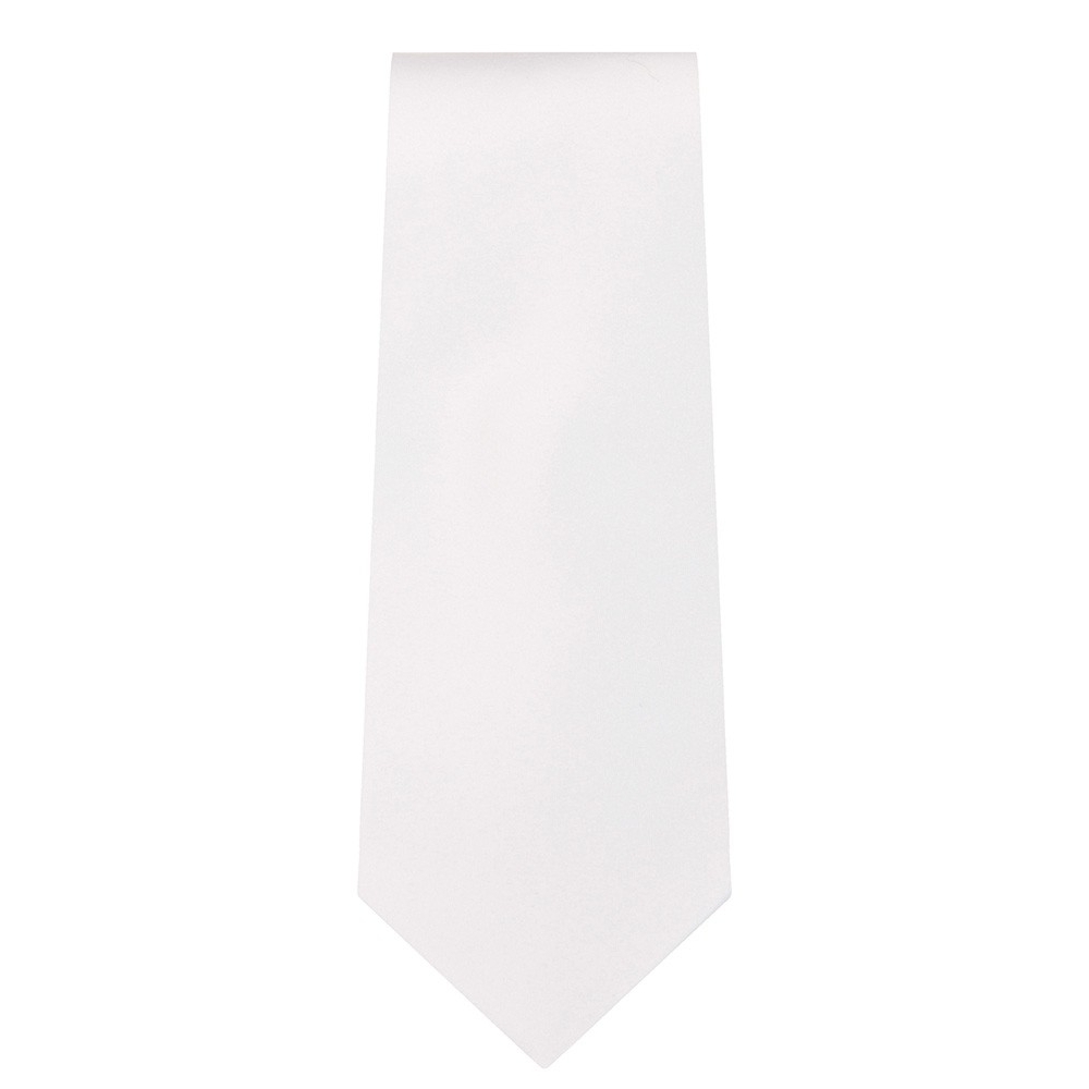 Marquis Slim Width Solid White Tie