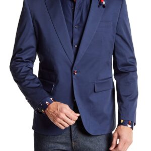 TR Premium Modern-Fit Navy Blazer-0