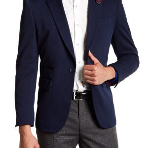TR Premium Ocean Navy Modern-Fit Blazer-0