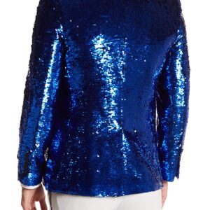 TR Premium Royal Black Sequence Blazer-11588