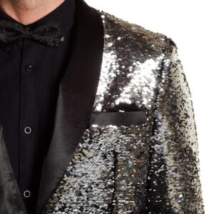 TR Premium Black and Silver Sequence blazer-11579