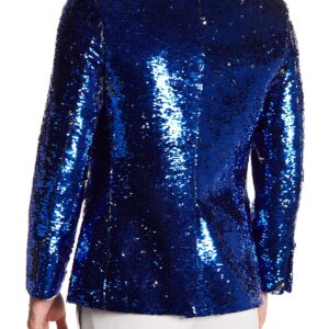 TR Premium Navy and Silver Sequence Blazer-11562