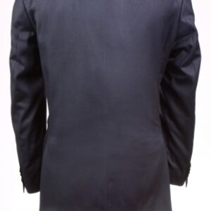 Dark Blue Two Button Regular Fit Suit Back
