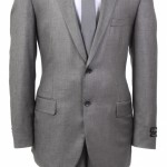 Classic Gray Two Button Regular Fit Wool Suit